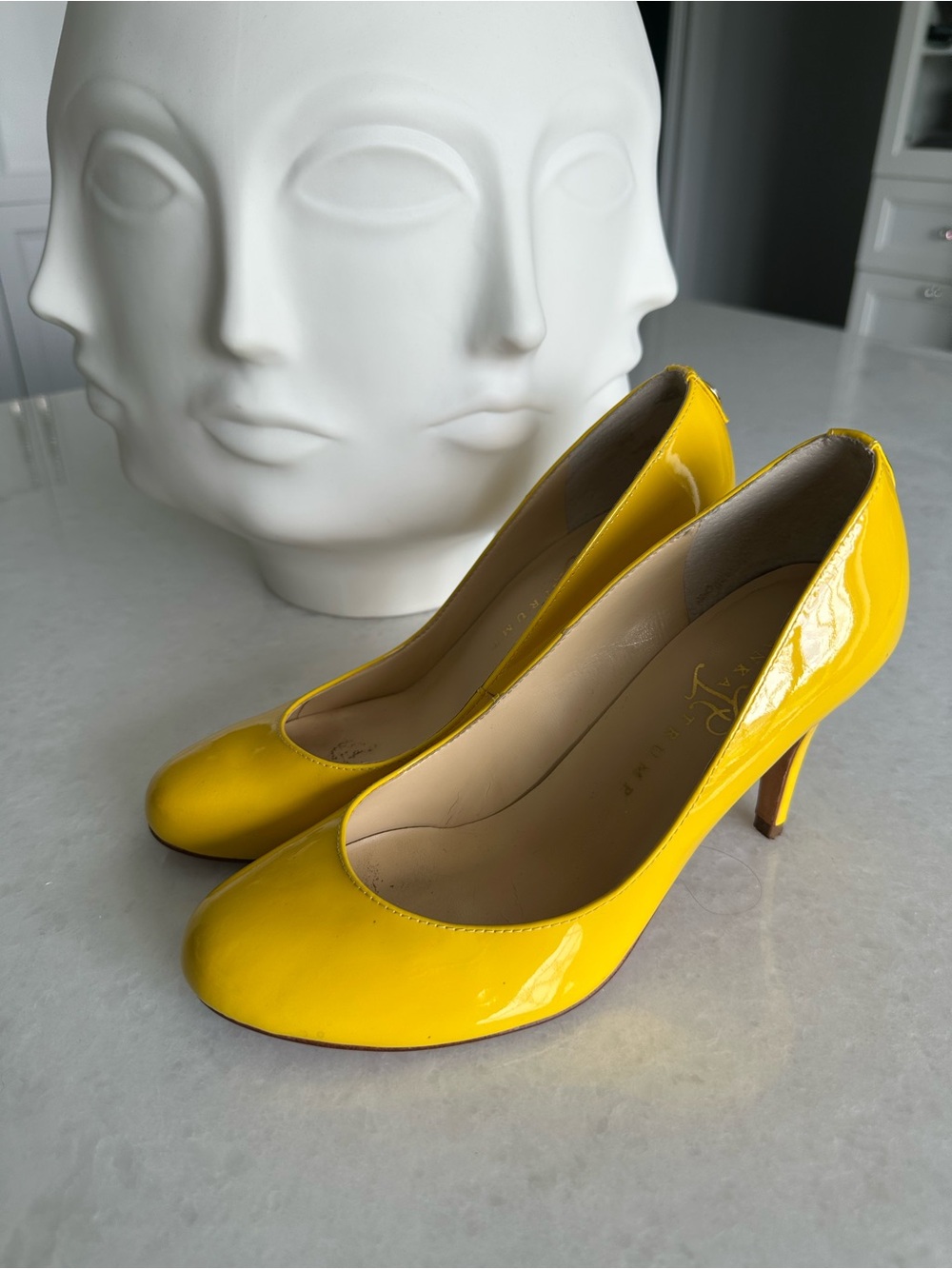 Ivanka Trump Bright Yellow Patent Leather Pumps